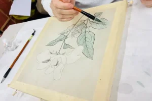 painting master painting leaves